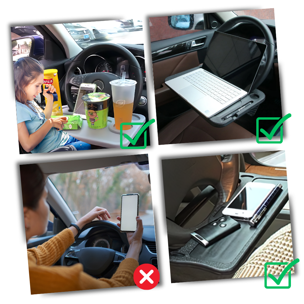 Adaptable Steering Wheel Desk