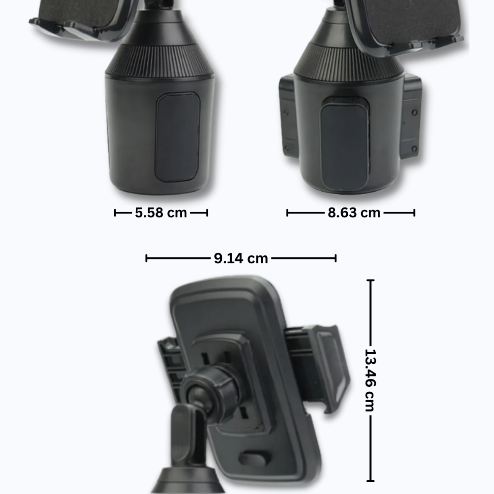 Adjustable Cell Phone Cup Holder Mount