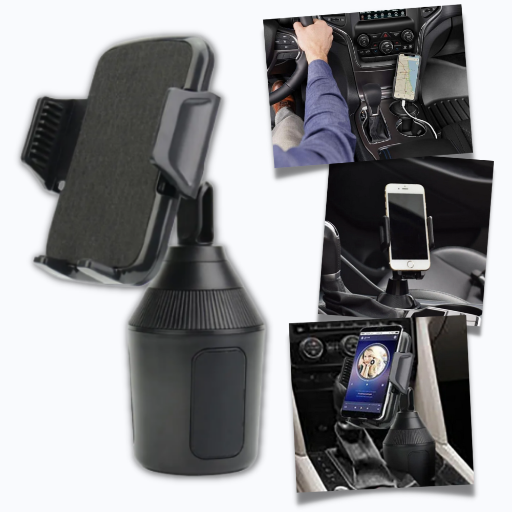 Adjustable Cell Phone Cup Holder Mount