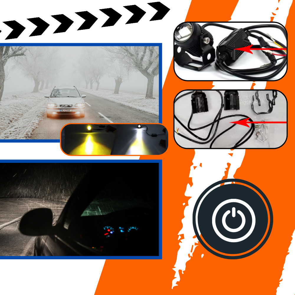 Dual Light Motorcycle Headlamp