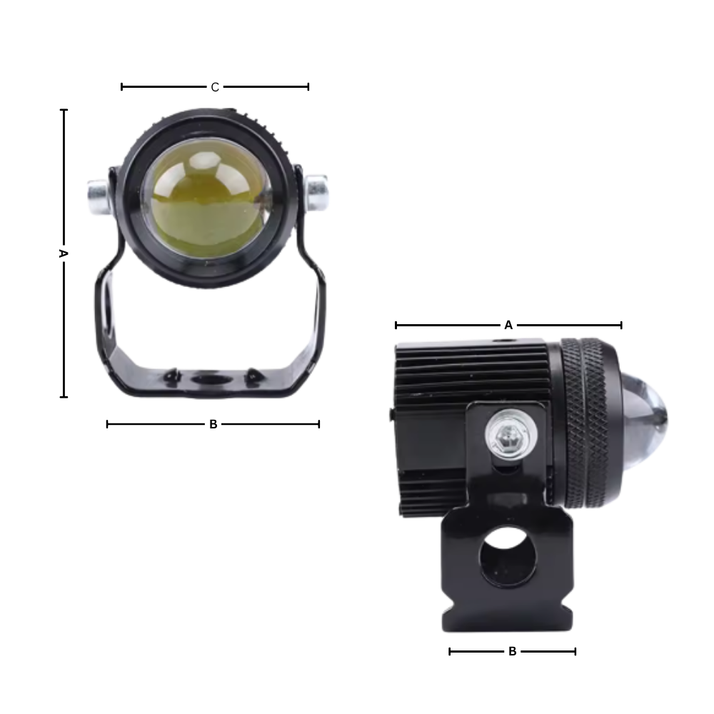 Dual Light Motorcycle Headlamp