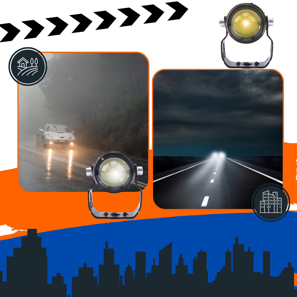 Dual Light Motorcycle Headlamp