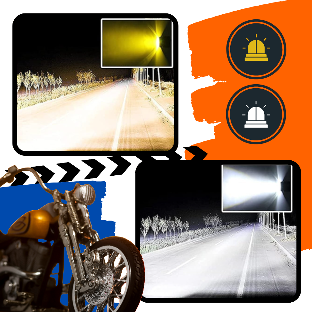 Dual Light Motorcycle Headlamp