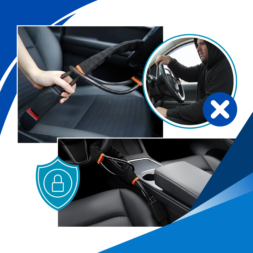 Dual Security Steering Wheel Lock