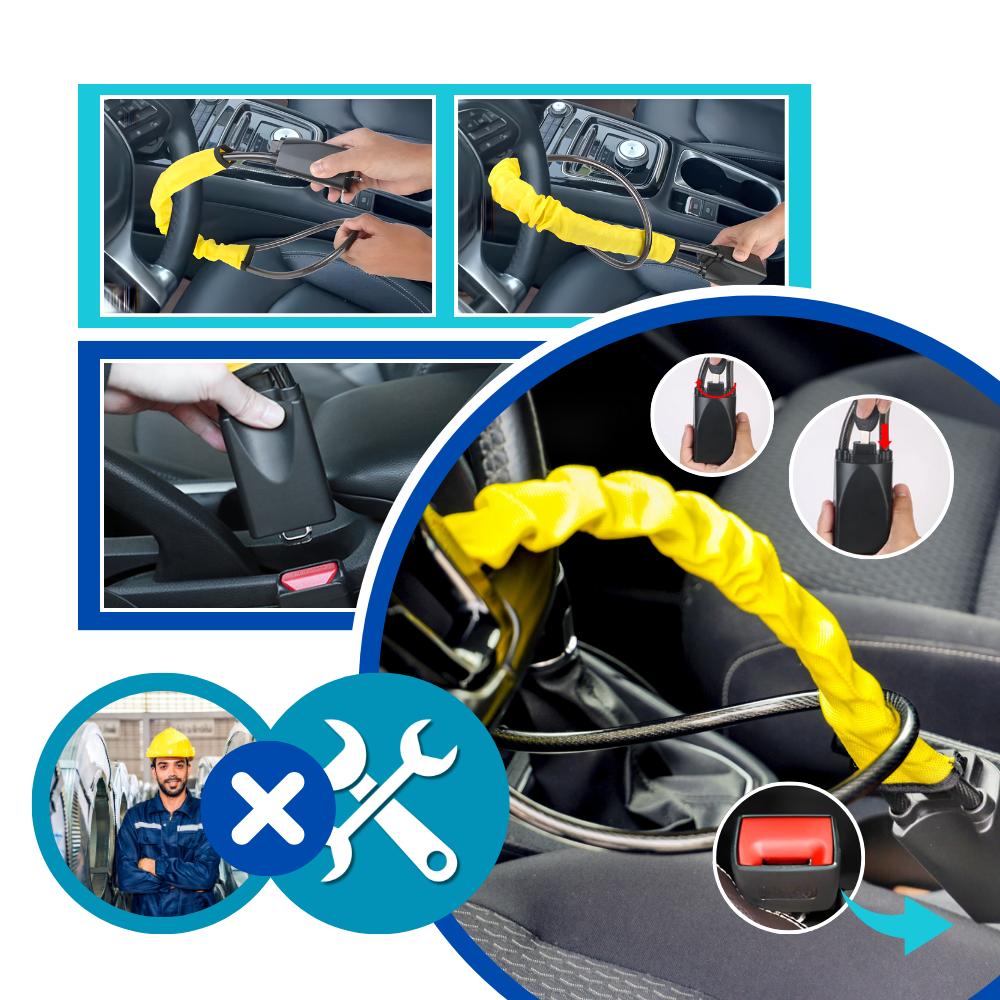 Dual Security Steering Wheel Lock