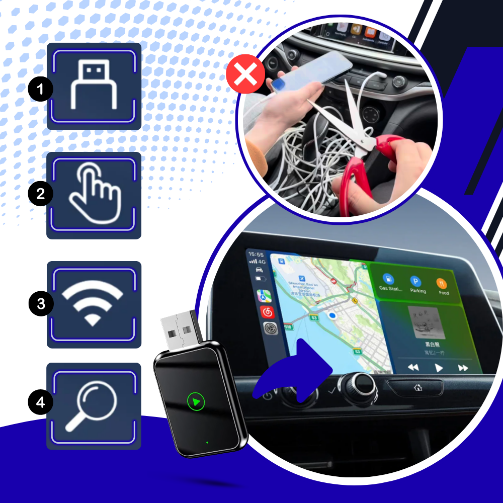 Functional & Convenient Wireless Carplay